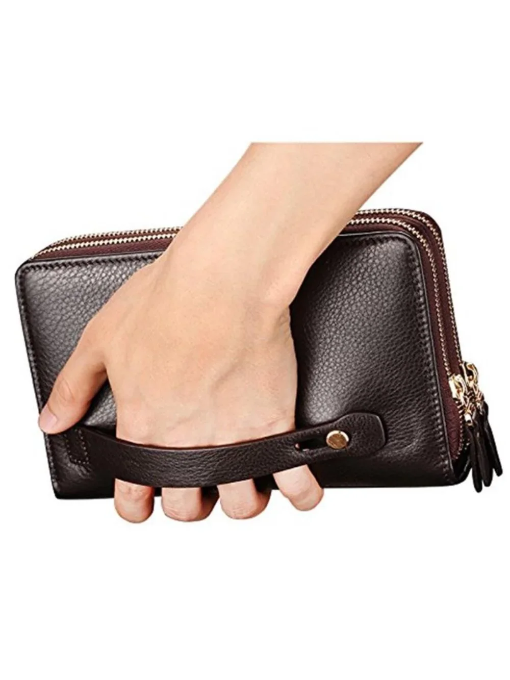Mens Wallet Long Purse Leather Clutch Large Business Handbag Phone Card Holder